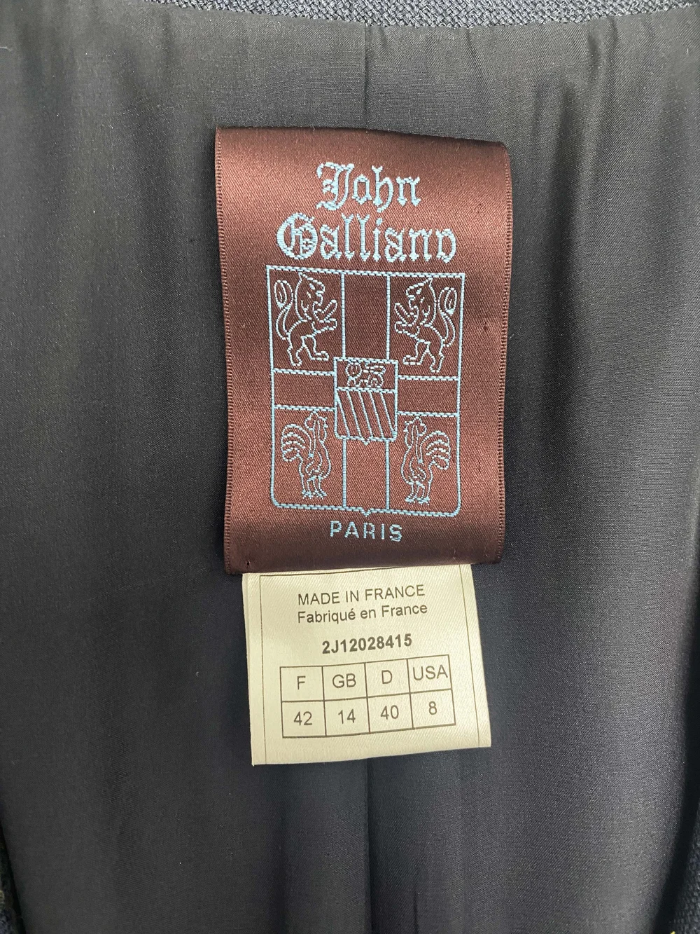 John Galliano 2002 patchwork lapel blazer — JAMES VELORIA